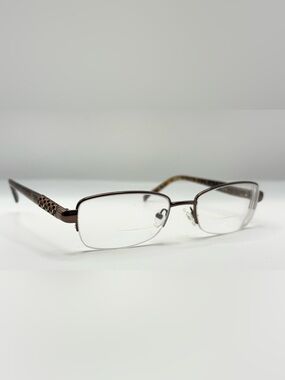 Oscar de la Renta OSL466 Brown Half-Rim Sunglasses Frames Only